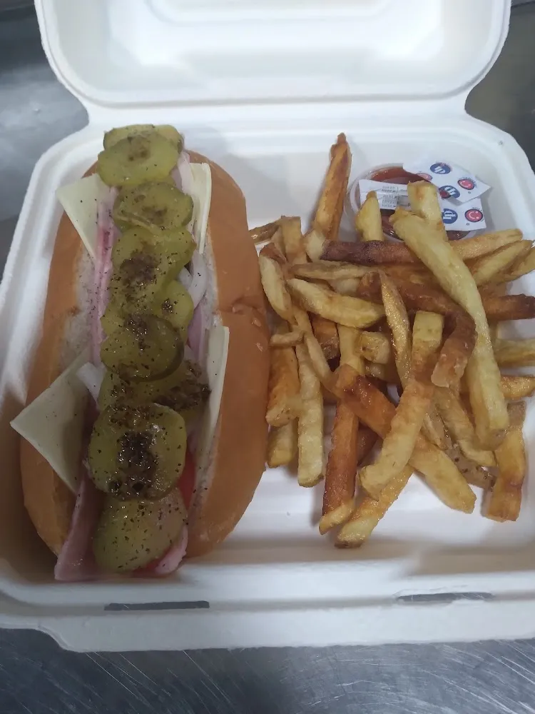 Ham Italian with Homemade French Fries