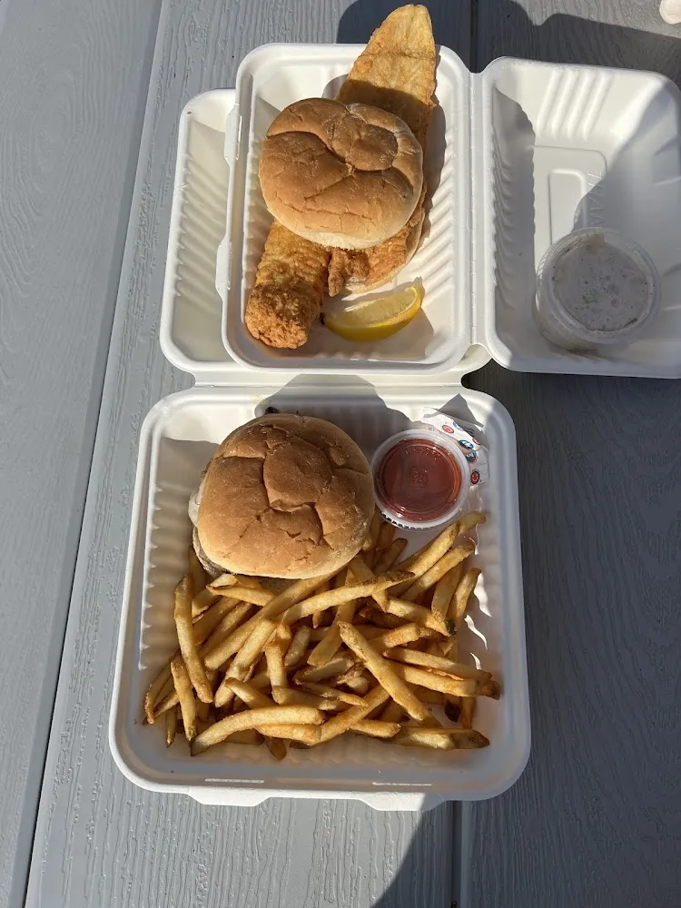 Mushroom Burger Mushroom Burger and Fries