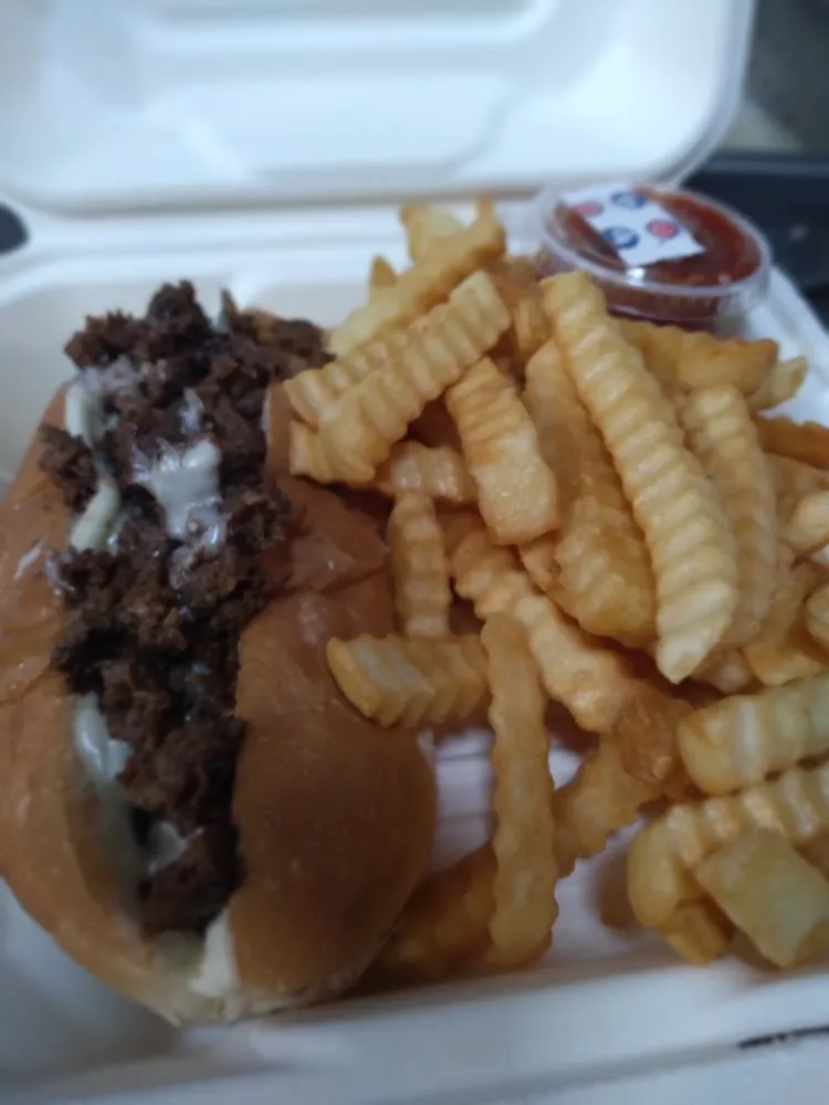 Steak N Cheese with French Fries